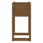 Jardinière Marron miel 40x40x81 cm Bois massif de pin – Image 3