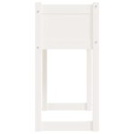 Jardinière Blanc 78x40x81 cm Bois massif de pin – Image 4