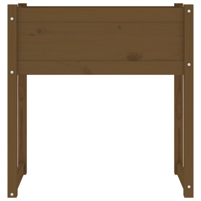 Jardinière Marron miel 78x40x81 cm Bois massif de pin – Image 3