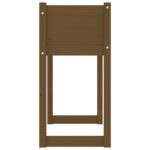Jardinière Marron miel 78x40x81 cm Bois massif de pin – Image 4