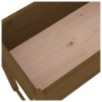 Jardinière Marron miel 78x40x81 cm Bois massif de pin – Image 5
