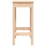 Chaises de bar lot de 2 40x40x78 cm bois de pin solide – Image 2