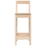 Chaises de bar lot de 2 40x41,5x112 cm bois de pin solide – Image 2