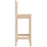 Chaises de bar lot de 2 40x41,5x112 cm bois de pin solide – Image 3