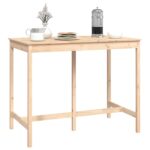 Table de bar 140x80x110 cm Bois massif de pin – Image 4