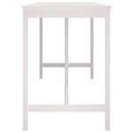 Table de bar Blanc 180x80x110 cm Bois massif de pin – Image 2