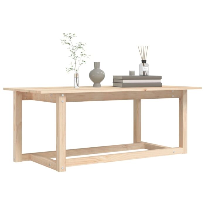 Table basse 110x55x45 cm Bois massif de pin – Image 4