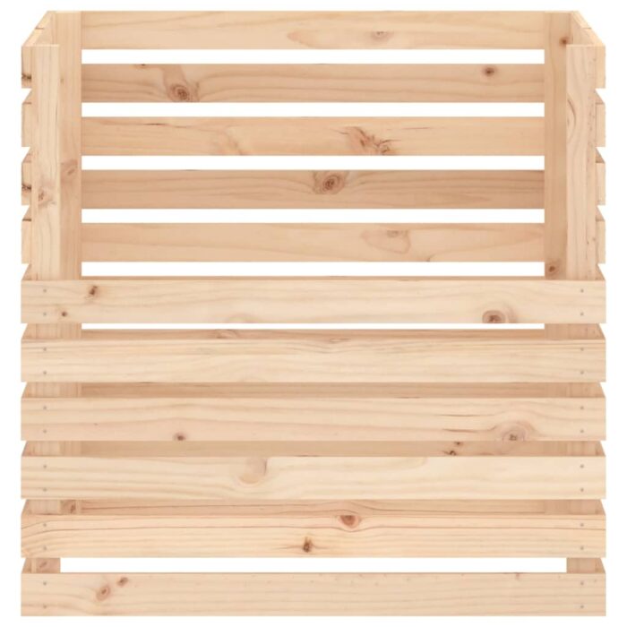 Composteur 80x80x78 cm Bois massif de pin – Image 3
