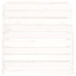 Composteur Blanc 80x80x78 cm Bois massif de pin – Image 4