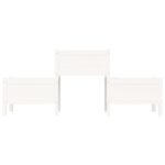 Jardinière Blanc 178,5x44x75 cm Bois massif de pin – Image 2