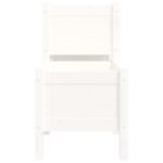 Jardinière Blanc 178,5x44x75 cm Bois massif de pin – Image 3