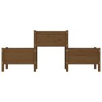Jardinière Marron miel 178,5x44x75 cm Bois massif de pin – Image 2