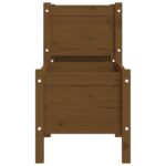 Jardinière Marron miel 178,5x44x75 cm Bois massif de pin – Image 3