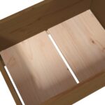 Jardinière Marron miel 178,5x44x75 cm Bois massif de pin – Image 4