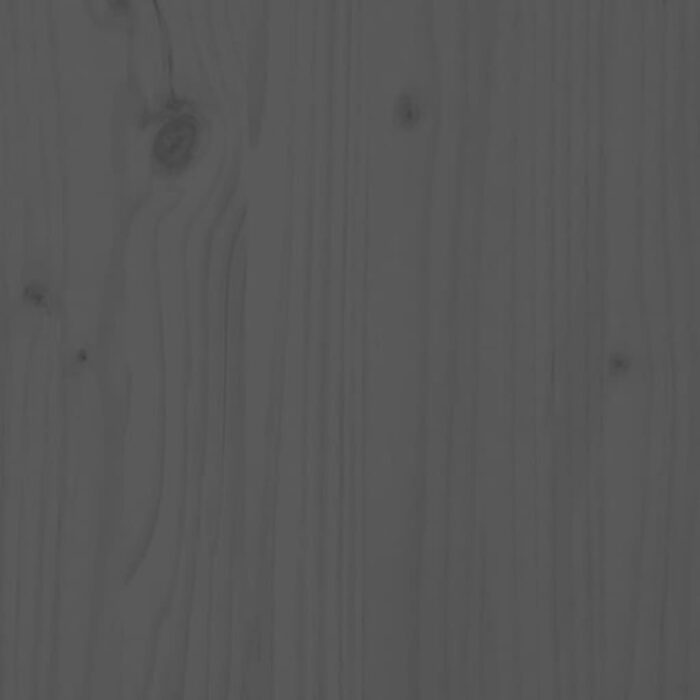 Jardinière Gris 84,5x84x75 cm Bois massif de pin – Image 4