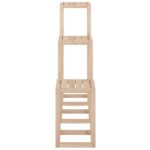 Ensemble de supports pour plantes 3 pcs Bois de pin massif – Image 8