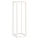 Ensemble de supports pour plantes 3pcs Blanc Bois de pin massif – Image 5