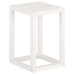 Ensemble de supports pour plantes 3pcs Blanc Bois de pin massif – Image 7