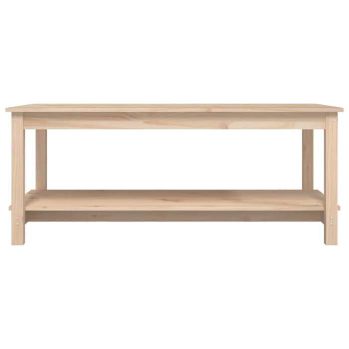 Table basse 110x55x45 cm Bois massif de pin – Image 3