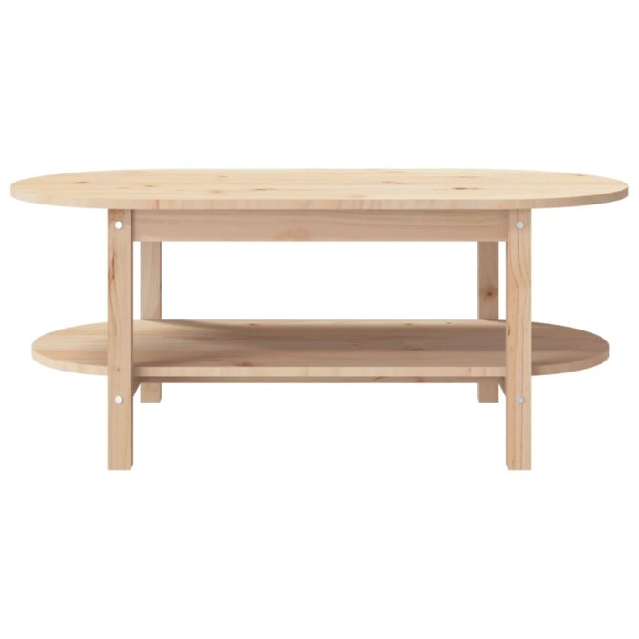 Table basse 110x55x45 cm Bois massif de pin – Image 3