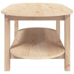 Table basse 110x55x45 cm Bois massif de pin – Image 4