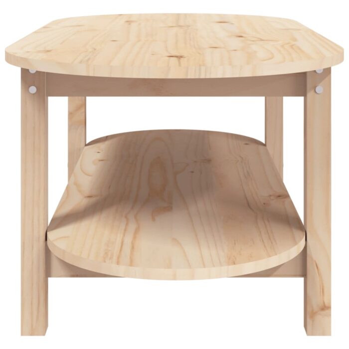 Table basse 110x55x45 cm Bois massif de pin – Image 4
