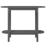 Table console Gris 110x40x80 cm Bois massif de pin – Image 3