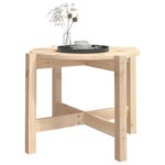 Table basse Ø 62,5x45 cm Bois massif de pin – Image 2