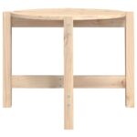 Table basse Ø 62,5x45 cm Bois massif de pin – Image 3