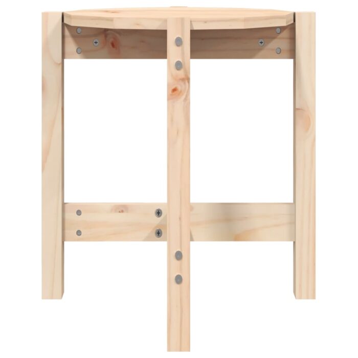 Table basse Ø 42,5x45 cm Bois massif de pin – Image 3