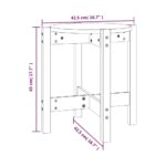 Table basse Ø 42,5x45 cm Bois massif de pin – Image 6
