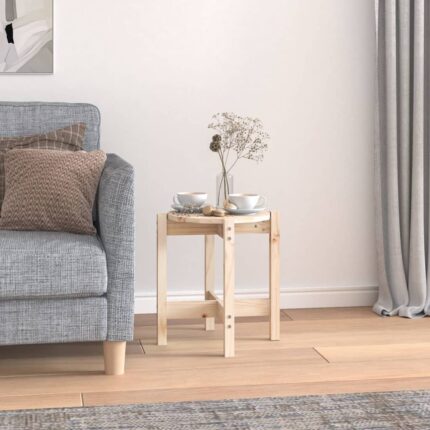 Table basse Ø 42,5x45 cm Bois massif de pin