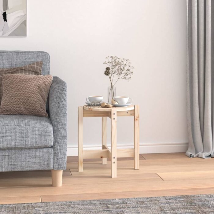 VXL8720287208099_m_en_hd_1.jpg Table basse Ø 42,5x45 cm Bois massif de pin – Image 1