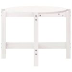 Table basse Blanc 118x63x45 cm Bois massif de pin – Image 4