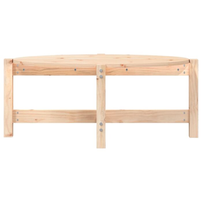 Table basse 87x48x35 cm Bois massif de pin – Image 3