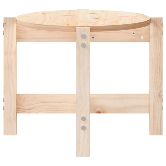 Table basse 87x48x35 cm Bois massif de pin – Image 4