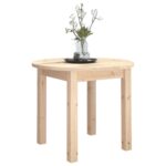 Table basse Ø 55x45 cm Bois massif de pin – Image 2