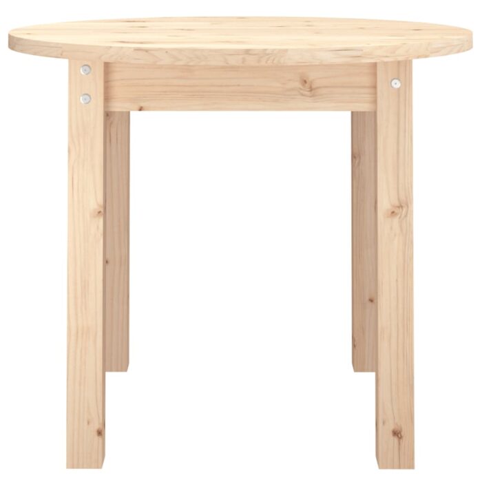 Table basse Ø 55x45 cm Bois massif de pin – Image 3