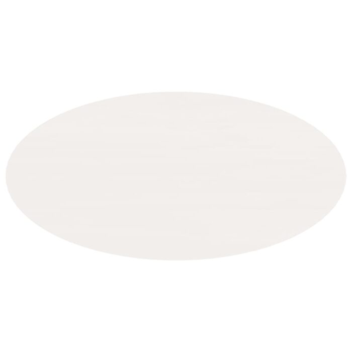 Table basse Blanc 80x40x35 cm Bois massif de pin – Image 4