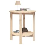 Table basse Ø 55x60 cm Bois massif de pin – Image 2