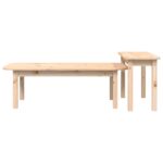Ensemble de tables basses 2 pcs Bois massif de pin – Image 4