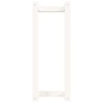 Porte-serviette Blanc 23x18x60 cm Bois de pin massif – Image 3