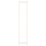 Porte-serviette Blanc 23x18x110 cm Bois de pin massif – Image 3