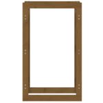 Support de bois de chauffage Marron miel 60x25x100 cm Bois pin – Image 3
