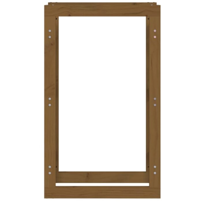 Support de bois de chauffage Marron miel 60x25x100 cm Bois pin – Image 3