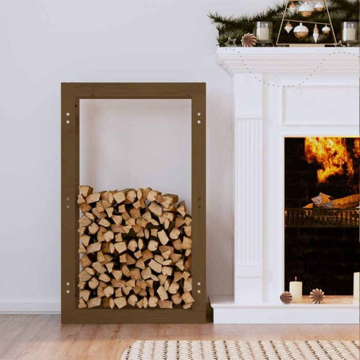 VXL8720287209126_m_en_hd_1.jpg Support de bois de chauffage Marron miel 60x25x100 cm Bois pin – Image 1