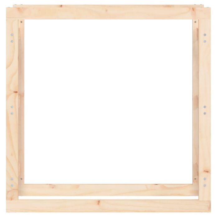 Support pour bois de chauffage 100x25x100 cm Bois de pin – Image 3