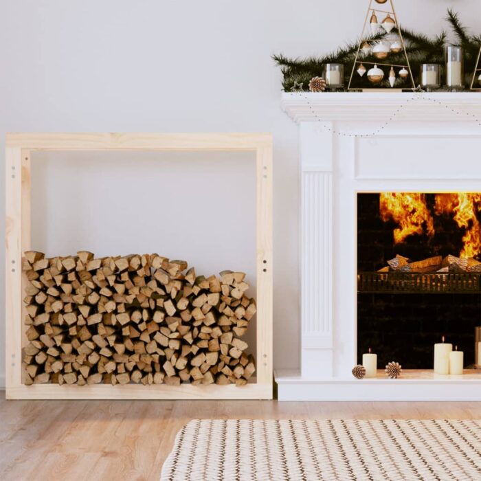 Support pour bois de chauffage 100x25x100 cm Bois de pin – Image 1