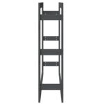 Support pour bois de chauffage Gris 100x25x100 cm Bois de pin – Image 4