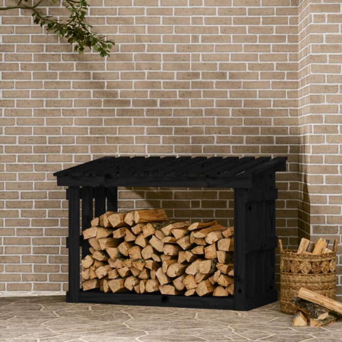 VXL8720287209331_m_en_hd_1.jpg Support pour bois de chauffage Noir 108x64,5x77 cm Bois de pin – Image 1
